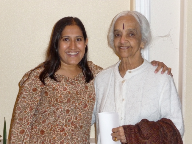 Lakshmi Shankar (right) with Kavita Das